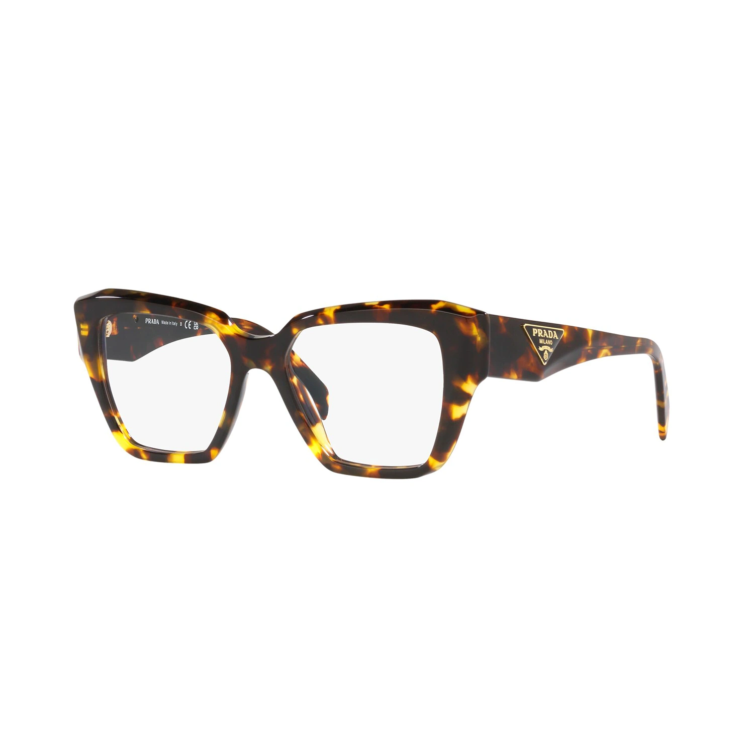 Gafas graduadas Prada PR09ZV VAU1O1 con montura cuadrada en color havana