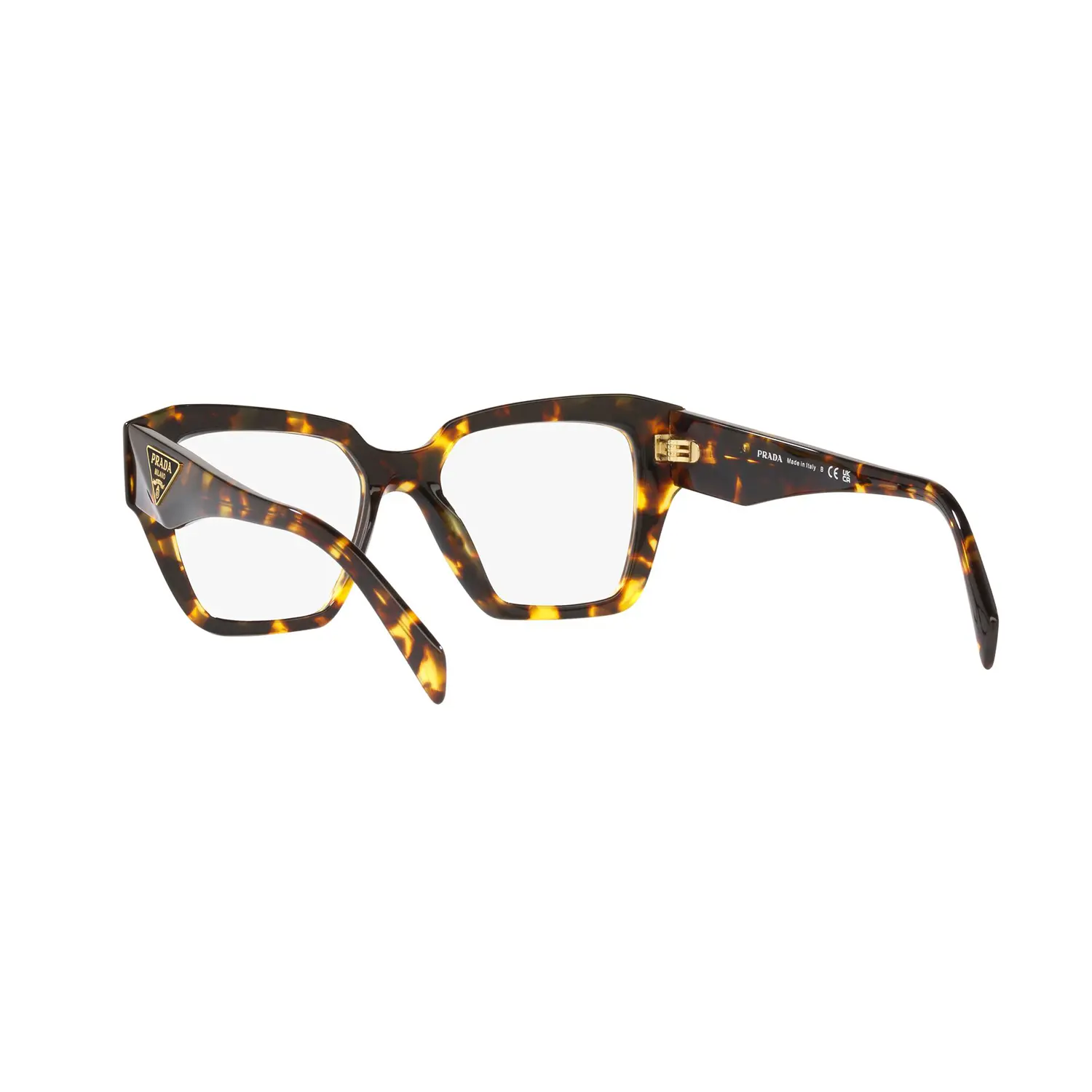 Gafas graduadas Prada PR09ZV VAU1O1 con montura cuadrada en color havana