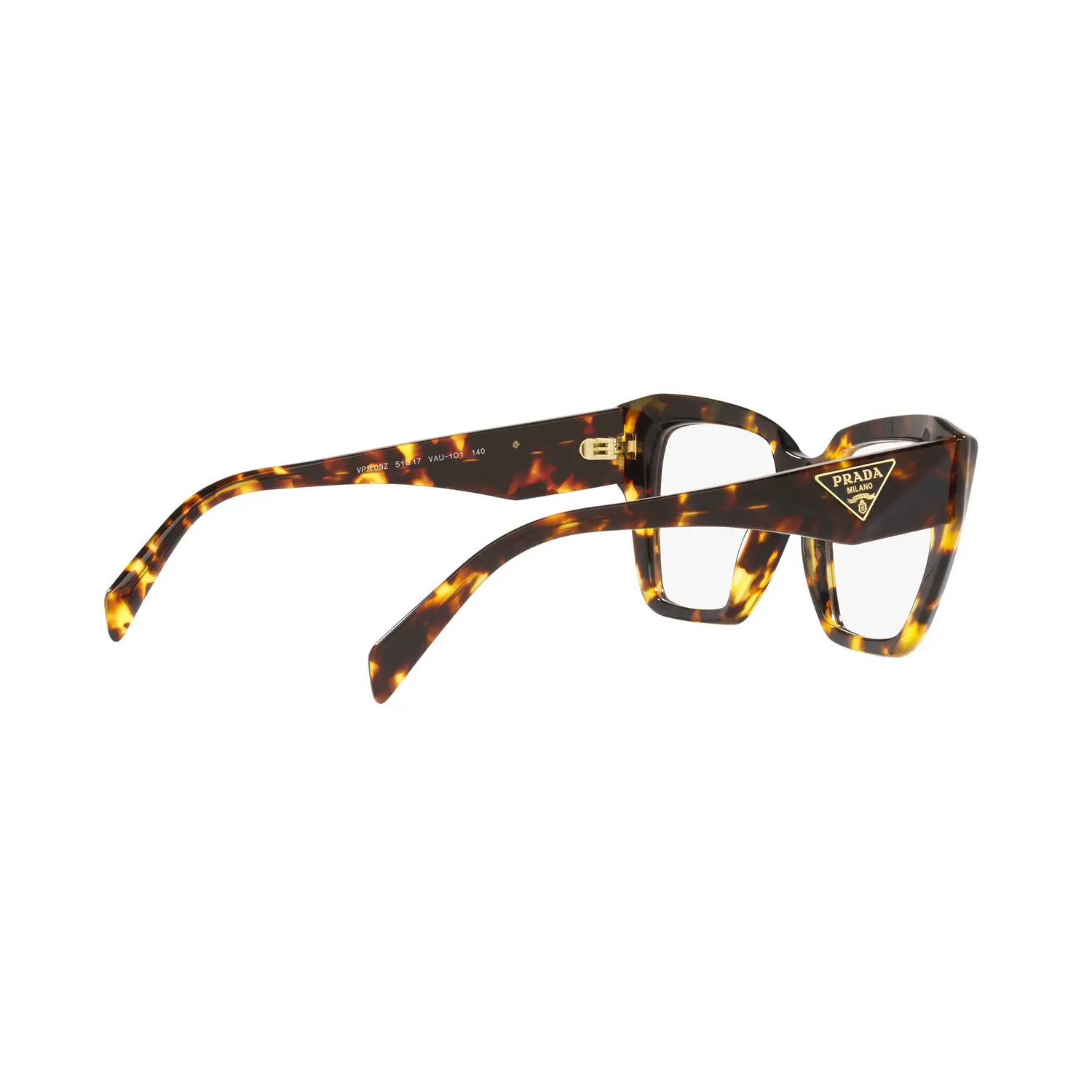 Gafas graduadas Prada PR09ZV VAU1O1 con montura cuadrada en color havana