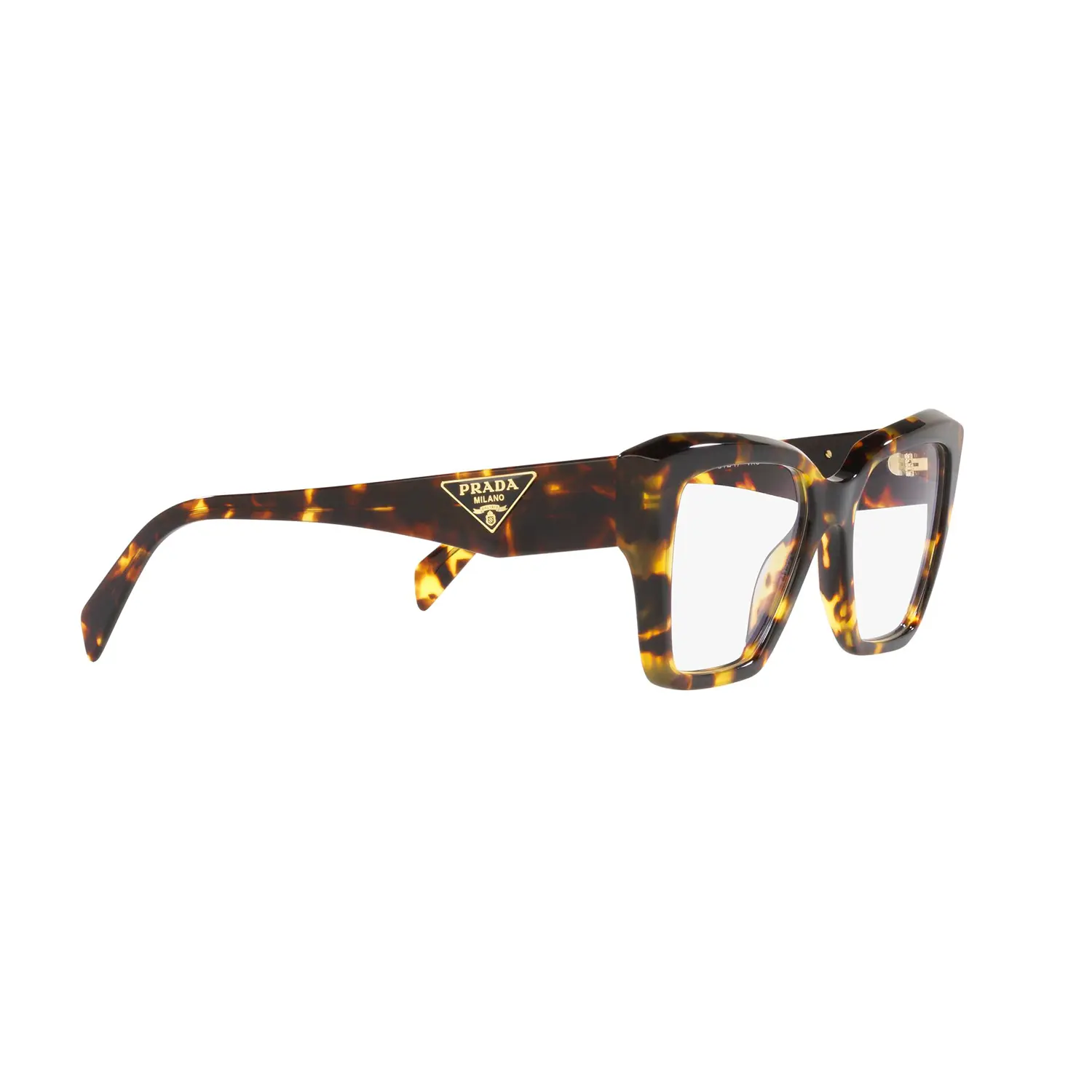 Gafas graduadas Prada PR09ZV VAU1O1 con montura cuadrada en color havana