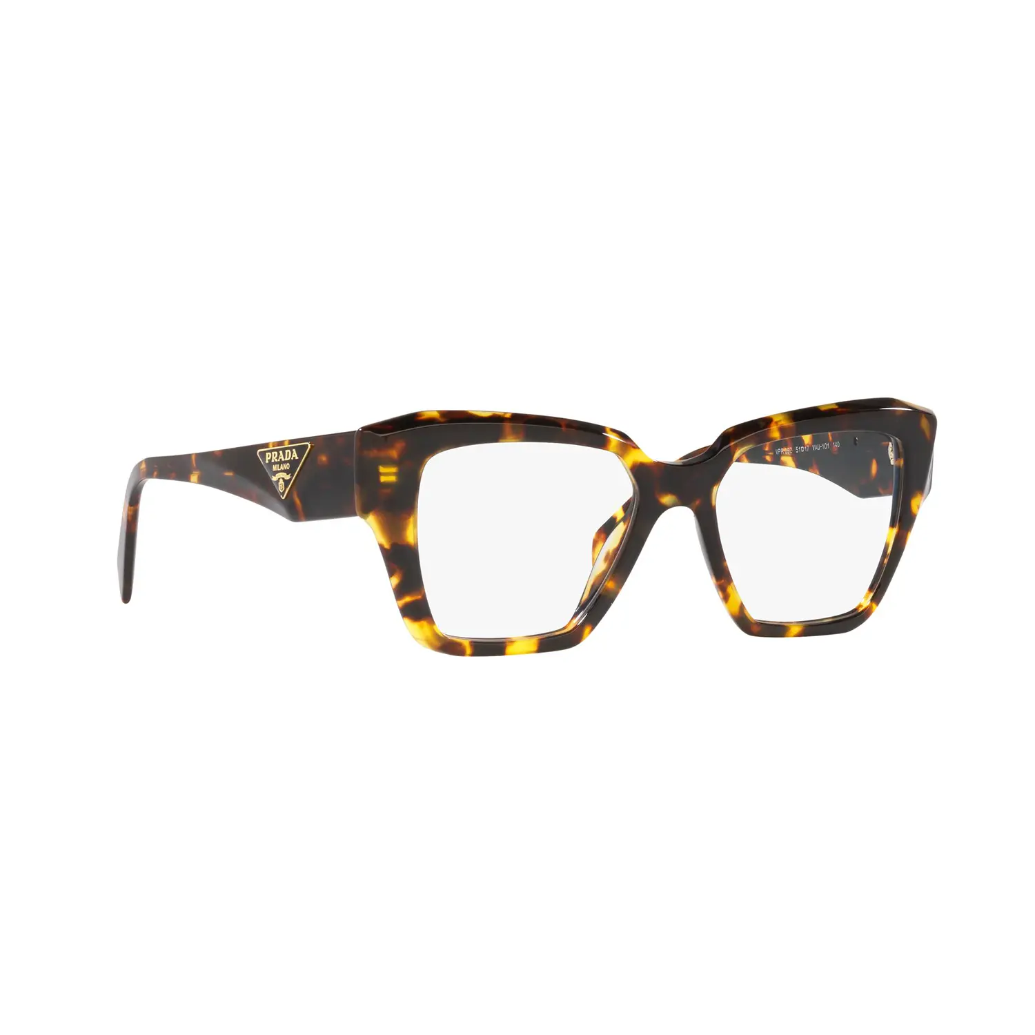 Gafas graduadas Prada PR09ZV VAU1O1 con montura cuadrada en color havana
