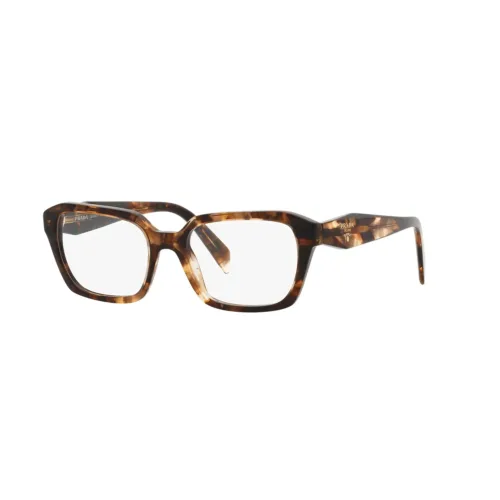 Gafas graduadas Prada PR14ZV 07R1O1 con montura cuadrada en color havana. Tamaño 52-18-148mm.