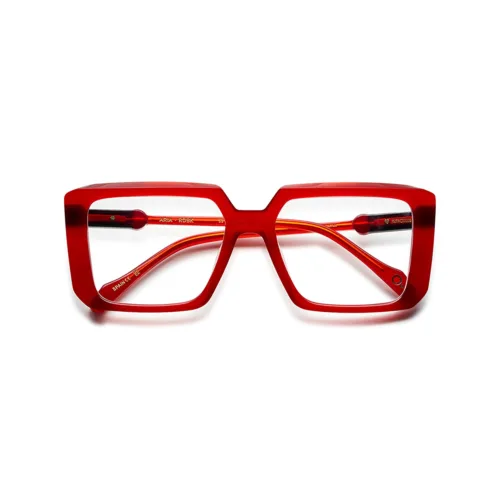 Gafas graduadas ETNIA ARIA RDBK con forma rectangulares en color rojo
