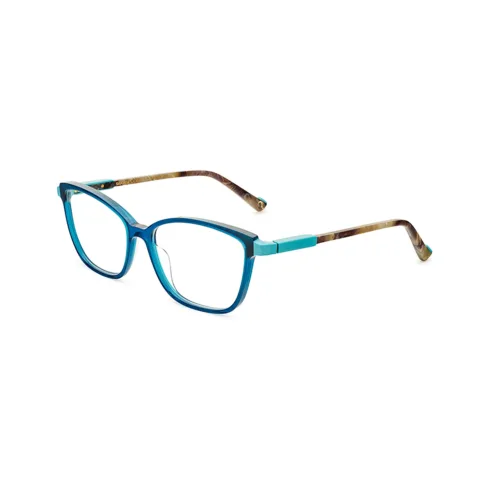 Gafas graduadas Etnia Barcelona Sajonia TQGY con forma mariposa en color azul.
