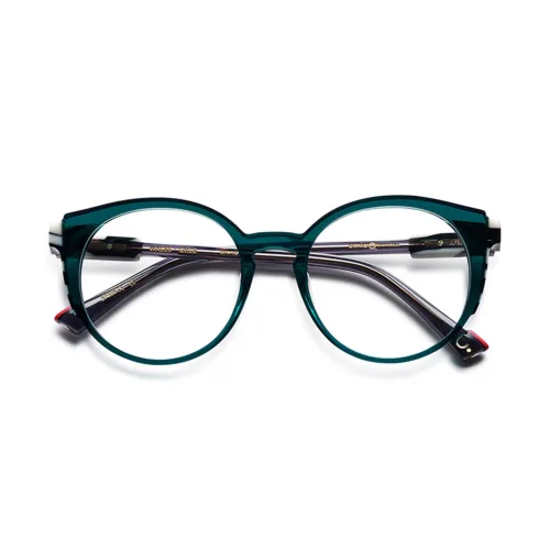 Gafas graduadas ETNIA WALES GRZE con forma redondas en color verde.