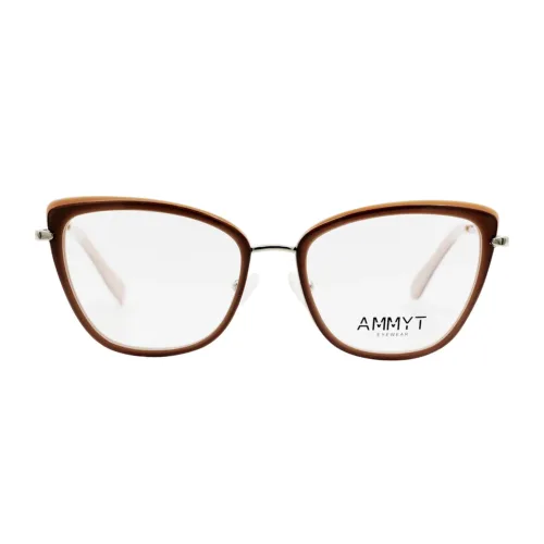 Gafas graduadas Ammyt Am 6000 C1 con forma Cat Eye en color marrón.